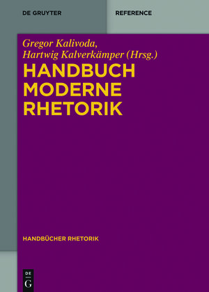 Buchcover Handbuch Moderne Rhetorik  | EAN 9783110352351 | ISBN 3-11-035235-4 | ISBN 978-3-11-035235-1