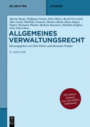 Buchcover Allgemeines Verwaltungsrecht  | EAN 9783110370584 | ISBN 3-11-037058-1 | ISBN 978-3-11-037058-4