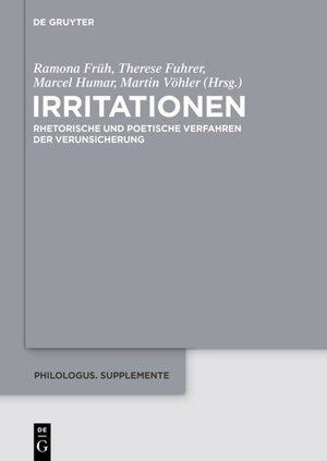 Buchcover Irritationen  | EAN 9783110401004 | ISBN 3-11-040100-2 | ISBN 978-3-11-040100-4