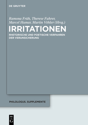 Buchcover Irritationen  | EAN 9783110401011 | ISBN 3-11-040101-0 | ISBN 978-3-11-040101-1