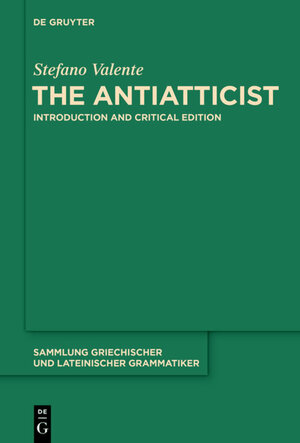 Buchcover The Antiatticist | Stefano Valente | EAN 9783110401479 | ISBN 3-11-040147-9 | ISBN 978-3-11-040147-9