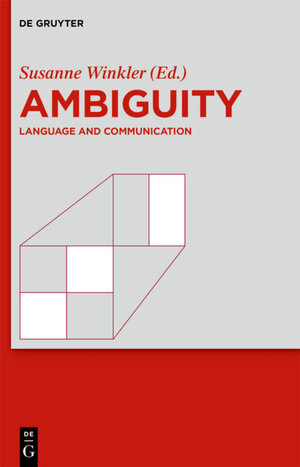 Buchcover Ambiguity  | EAN 9783110403633 | ISBN 3-11-040363-3 | ISBN 978-3-11-040363-3