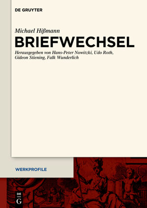 Buchcover Briefwechsel | Michael Hißmann | EAN 9783110407938 | ISBN 3-11-040793-0 | ISBN 978-3-11-040793-8