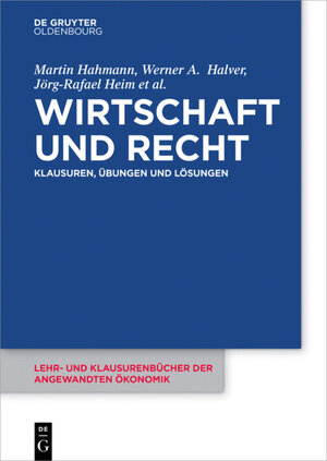 Buchcover Wirtschaft und Recht | Martin Hahmann | EAN 9783110425963 | ISBN 3-11-042596-3 | ISBN 978-3-11-042596-3