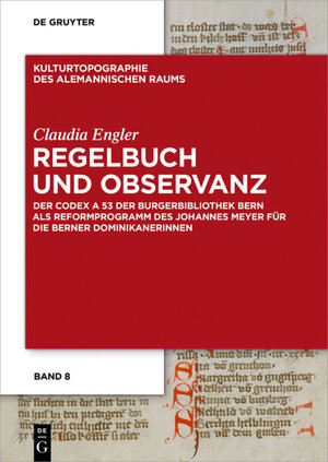 Buchcover Regelbuch und Observanz | Claudia Engler | EAN 9783110448573 | ISBN 3-11-044857-2 | ISBN 978-3-11-044857-3