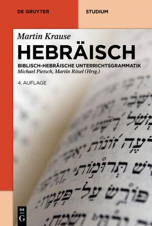 Buchcover Hebräisch  | EAN 9783110450446 | ISBN 3-11-045044-5 | ISBN 978-3-11-045044-6
