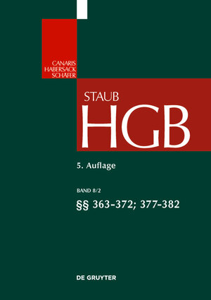 Buchcover Handelsgesetzbuch / §§ 363-372; 377-382  | EAN 9783110450804 | ISBN 3-11-045080-1 | ISBN 978-3-11-045080-4