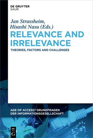Buchcover Relevance and Irrelevance  | EAN 9783110470185 | ISBN 3-11-047018-7 | ISBN 978-3-11-047018-5