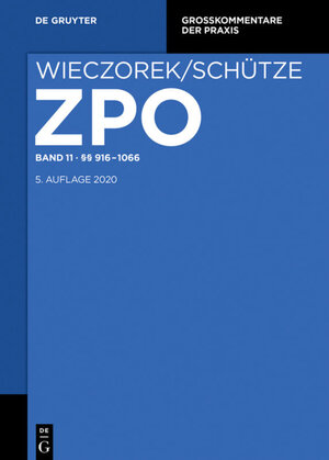 Buchcover Zivilprozessordnung und Nebengesetze / §§ 916-1066  | EAN 9783110470246 | ISBN 3-11-047024-1 | ISBN 978-3-11-047024-6