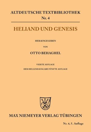 Buchcover Heliand und Genesis  | EAN 9783110482690 | ISBN 3-11-048269-X | ISBN 978-3-11-048269-0