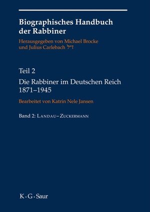 Buchcover Die Rabbiner im Deutschen Reich 1871-1945  | EAN 9783110485691 | ISBN 3-11-048569-9 | ISBN 978-3-11-048569-1
