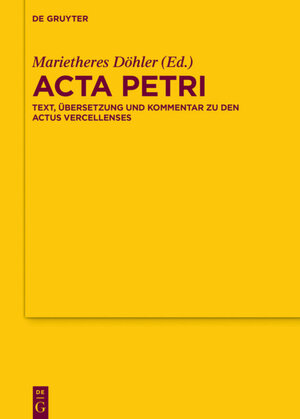 Buchcover Acta Petri  | EAN 9783110493740 | ISBN 3-11-049374-8 | ISBN 978-3-11-049374-0