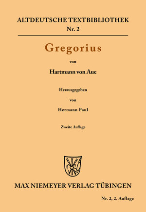 Buchcover Gregorius | EAN 9783110501186 | ISBN 3-11-050118-X | ISBN 978-3-11-050118-6