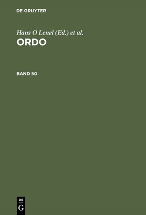 Buchcover ORDO  | EAN 9783110504743 | ISBN 3-11-050474-X | ISBN 978-3-11-050474-3