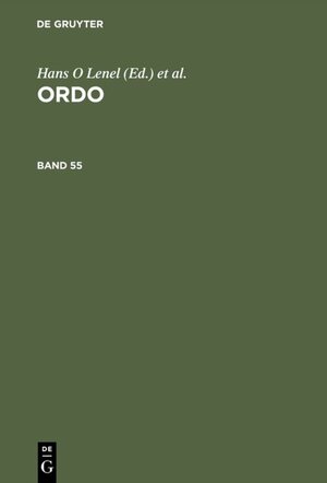 Buchcover ORDO  | EAN 9783110504880 | ISBN 3-11-050488-X | ISBN 978-3-11-050488-0