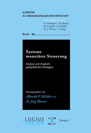 Buchcover Systeme monetärer Steuerung  | EAN 9783110507188 | ISBN 3-11-050718-8 | ISBN 978-3-11-050718-8