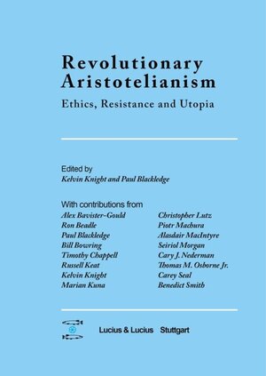 Buchcover Revolutionary Aristotelianism  | EAN 9783110507348 | ISBN 3-11-050734-X | ISBN 978-3-11-050734-8