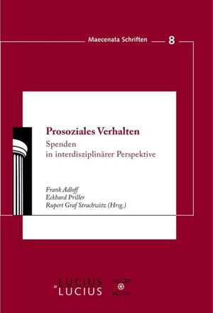Buchcover Prosoziales Verhalten  | EAN 9783110507485 | ISBN 3-11-050748-X | ISBN 978-3-11-050748-5