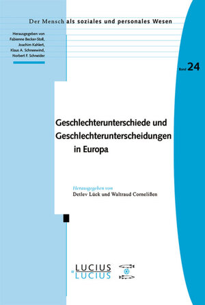 Buchcover Geschlechterunterschiede und Geschlechterunterscheidungen in Europa  | EAN 9783110508987 | ISBN 3-11-050898-2 | ISBN 978-3-11-050898-7