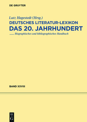 Buchcover Deutsches Literatur-Lexikon. Das 20. Jahrhundert / Kipper - Klieneberger-Nobel  | EAN 9783110516487 | ISBN 3-11-051648-9 | ISBN 978-3-11-051648-7