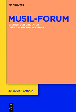 Buchcover Musil-Forum / 2015/2016  | EAN 9783110520460 | ISBN 3-11-052046-X | ISBN 978-3-11-052046-0