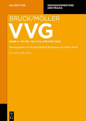 Buchcover VVG / §§ 100-124 VVG  | EAN 9783110520804 | ISBN 3-11-052080-X | ISBN 978-3-11-052080-4