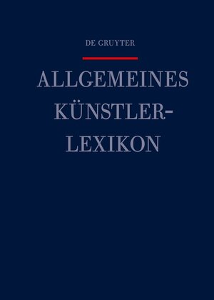 Buchcover Allgemeines Künstlerlexikon (AKL) / Voigt, Eberhard - Wang, Gongyi  | EAN 9783110550658 | ISBN 3-11-055065-2 | ISBN 978-3-11-055065-8