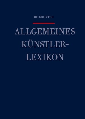 Buchcover Allgemeines Künstlerlexikon (AKL) / Wang, Guan - Werve  | EAN 9783110550665 | ISBN 3-11-055066-0 | ISBN 978-3-11-055066-5