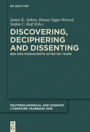 Buchcover Discovering, Deciphering and Dissenting  | EAN 9783110612974 | ISBN 3-11-061297-6 | ISBN 978-3-11-061297-4
