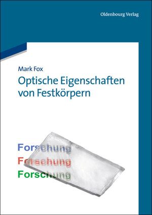 Buchcover Optische Eigenschaften von Festkörpern | Mark Fox | EAN 9783110669138 | ISBN 3-11-066913-7 | ISBN 978-3-11-066913-8