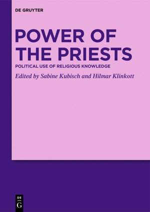 Buchcover Power of the Priests  | EAN 9783110676211 | ISBN 3-11-067621-4 | ISBN 978-3-11-067621-1