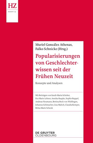 Buchcover Popularisierungen von Geschlechterwissen seit der Vormoderne  | EAN 9783110695397 | ISBN 3-11-069539-1 | ISBN 978-3-11-069539-7