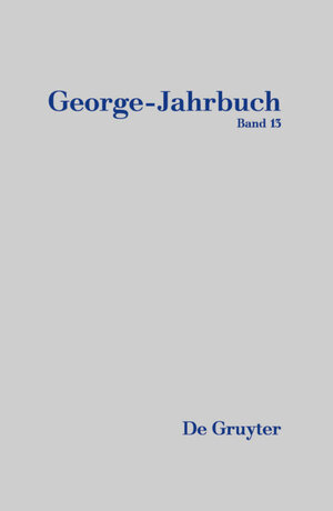 Buchcover George-Jahrbuch / 2020/2021  | EAN 9783110697049 | ISBN 3-11-069704-1 | ISBN 978-3-11-069704-9