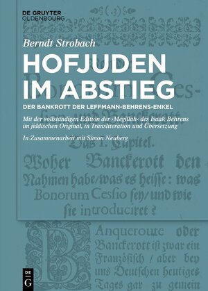 Buchcover Hofjuden im Abstieg: Der Bankrott der Leffmann-Behrens-Enkel  | EAN 9783110721492 | ISBN 3-11-072149-X | ISBN 978-3-11-072149-2