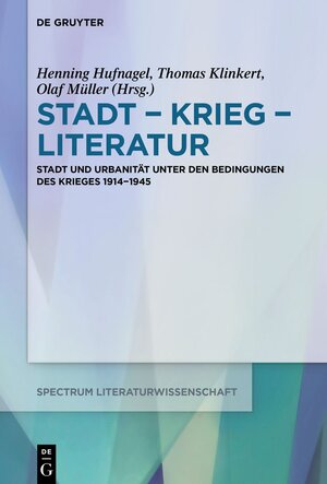 Buchcover Stadt − Krieg − Literatur  | EAN 9783110733921 | ISBN 3-11-073392-7 | ISBN 978-3-11-073392-1