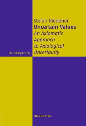 Buchcover Uncertain Values | Stefan Riedener | EAN 9783110739572 | ISBN 3-11-073957-7 | ISBN 978-3-11-073957-2