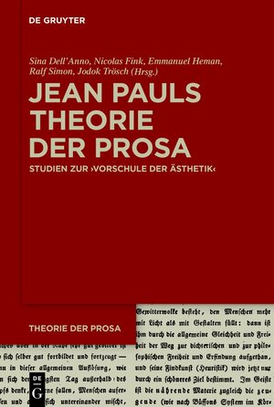 Buchcover Jean Pauls Theorie der Prosa  | EAN 9783110747430 | ISBN 3-11-074743-X | ISBN 978-3-11-074743-0