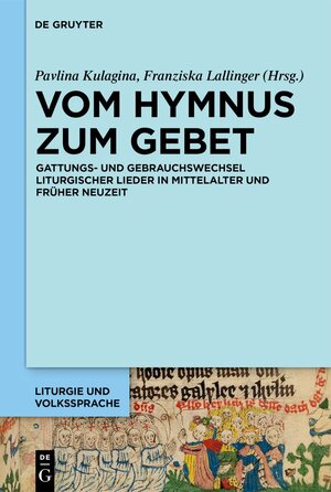 Buchcover Vom Hymnus zum Gebet  | EAN 9783110748192 | ISBN 3-11-074819-3 | ISBN 978-3-11-074819-2