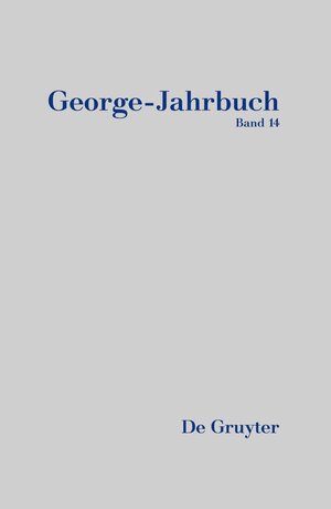 Buchcover George-Jahrbuch / 2022/2023  | EAN 9783110774498 | ISBN 3-11-077449-6 | ISBN 978-3-11-077449-8