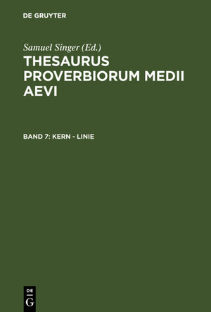 Buchcover Kern - Linie  | EAN 9783110818871 | ISBN 3-11-081887-6 | ISBN 978-3-11-081887-1