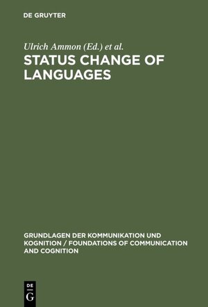 Buchcover Status Change of Languages  | EAN 9783110851625 | ISBN 3-11-085162-8 | ISBN 978-3-11-085162-5