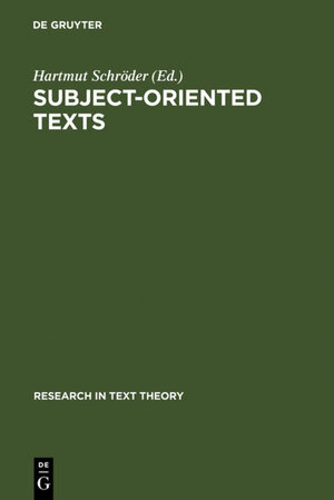 Buchcover Subject-oriented Texts  | EAN 9783110858747 | ISBN 3-11-085874-6 | ISBN 978-3-11-085874-7
