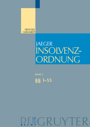 Insolvenzordnung 1 55 Ebook Pdf Isbn 9783110885729 - 