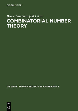 Buchcover Combinatorial Number Theory | EAN 9783110925098 | ISBN 3-11-092509-5 | ISBN 978-3-11-092509-8