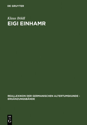 Buchcover Eigi Einhamr | Klaus Böldl | EAN 9783110926323 | ISBN 3-11-092632-6 | ISBN 978-3-11-092632-3