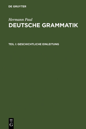 Buchcover Deutsche Grammatik | Hermann Paul | EAN 9783110929805 | ISBN 3-11-092980-5 | ISBN 978-3-11-092980-5