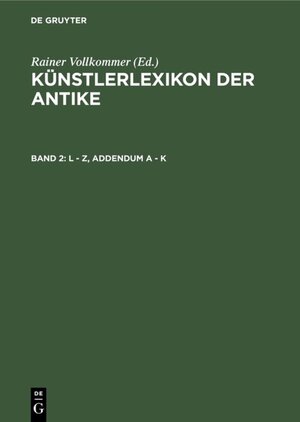 Buchcover L - Z, Addendum A - K  | EAN 9783110949162 | ISBN 3-11-094916-4 | ISBN 978-3-11-094916-2