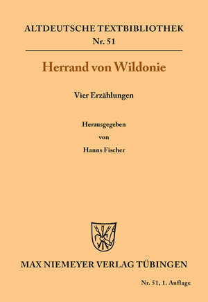Buchcover Vier Erzählungen | Herrand von Wildonie | EAN 9783110982350 | ISBN 3-11-098235-8 | ISBN 978-3-11-098235-0