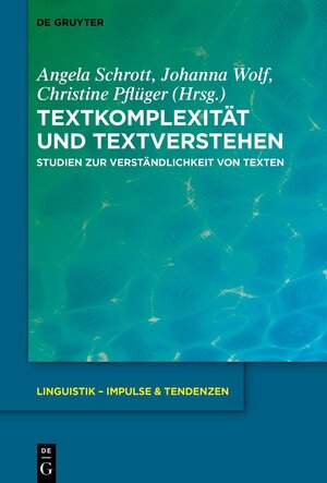 Buchcover Textkomplexität und Textverstehen  | EAN 9783111041209 | ISBN 3-11-104120-4 | ISBN 978-3-11-104120-9