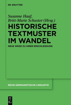 Buchcover Historische Textmuster im Wandel  | EAN 9783111086538 | ISBN 3-11-108653-4 | ISBN 978-3-11-108653-8